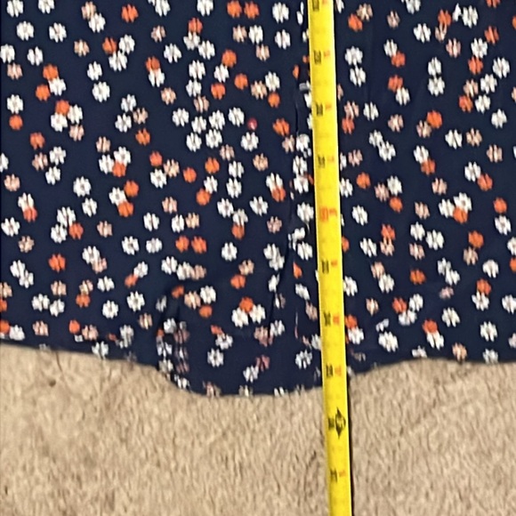 NWOT Madewell Navy Blue Flower Dress-Size 10 - Picture 13 of 16